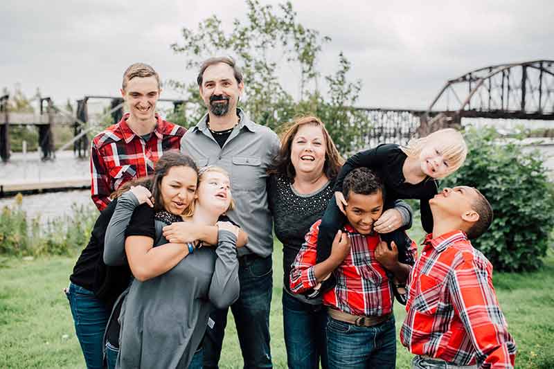 Matt and Kristi with family